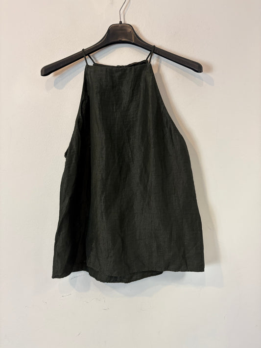 MASSIMO DUTTI. Top lino halter