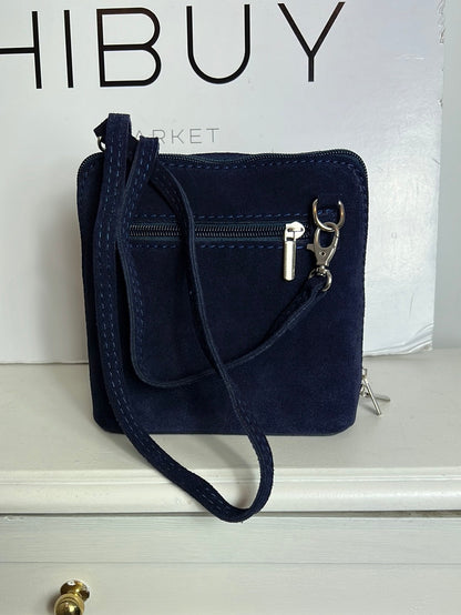 OTRAS. Bolso mini piel azul/morado