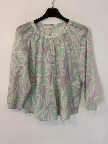 ESE O ESE. Blusa  malva estampada