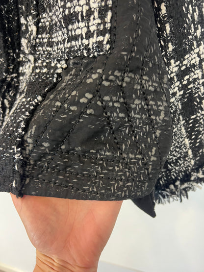 TERIA YABAR. Black tweed jacket. T.S.