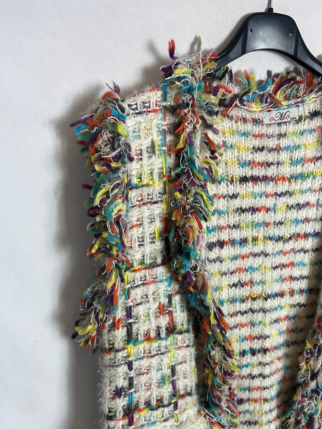 OTRAS. Chaleco colores estilo tweed. T S/M