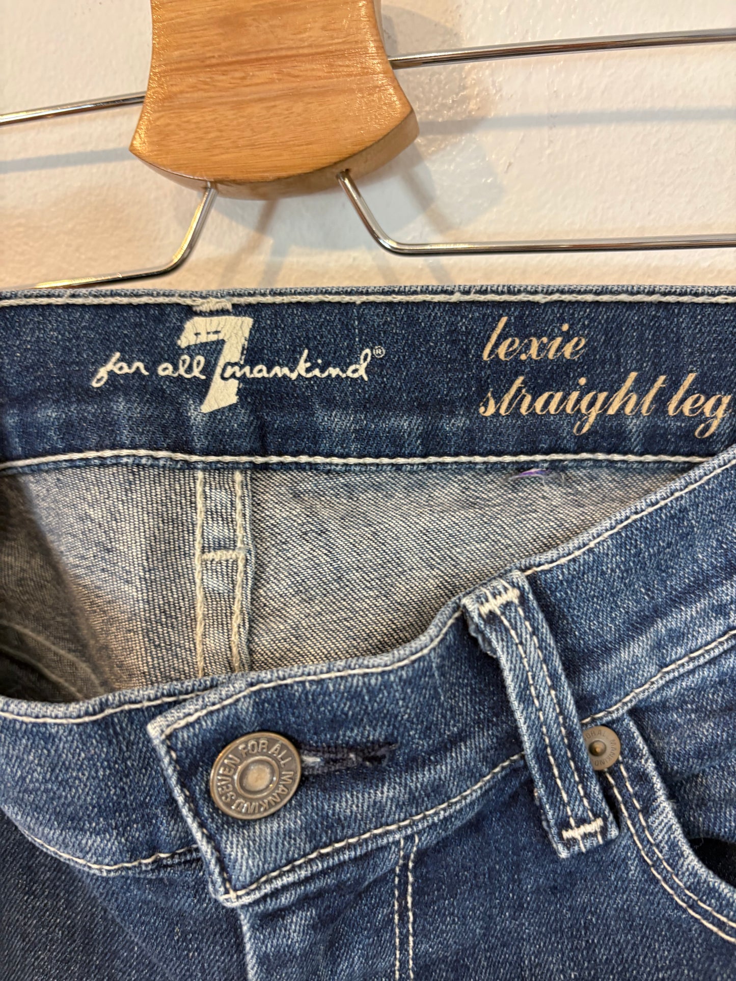 FOR ALL MANKIND. Denim recto costuras. T 25 (36)