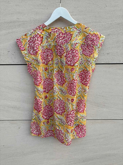 Blusa algodón estampada