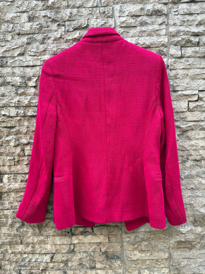 MAJE. Chaqueta fucsia textura