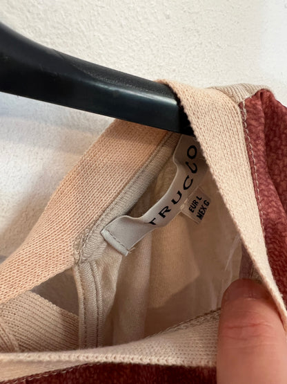 TRUCCO. Top estampado doble textura. T L