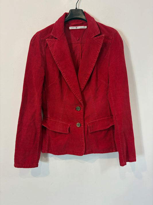 TOMMY HILFIGUER. Blazer roja textura