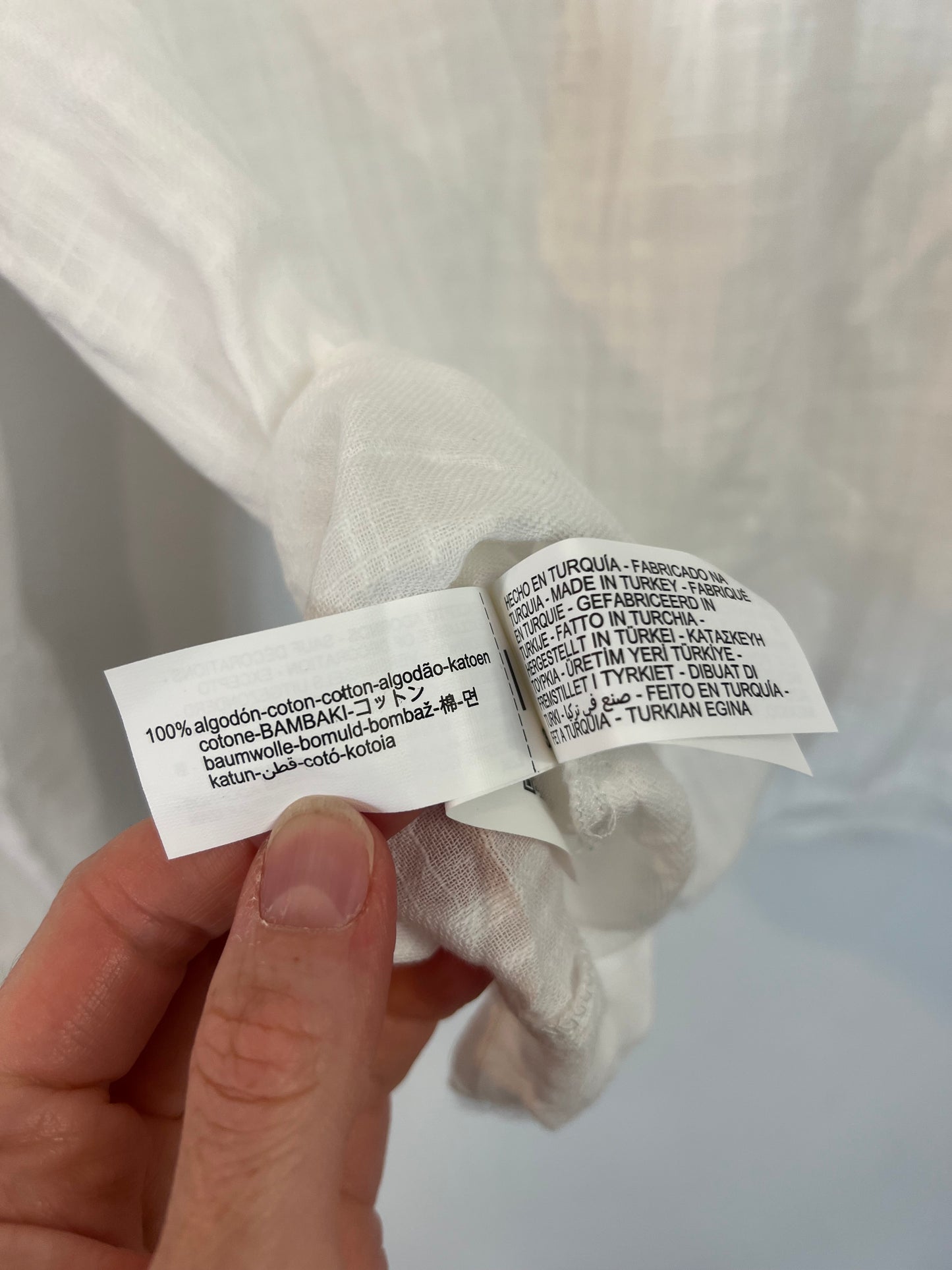 ZARA. Blusas blanca algodón volantes T.s