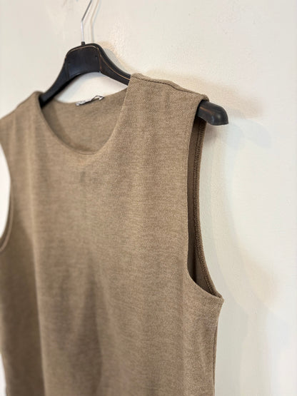 ZARA. Top punto marrón jaspeado