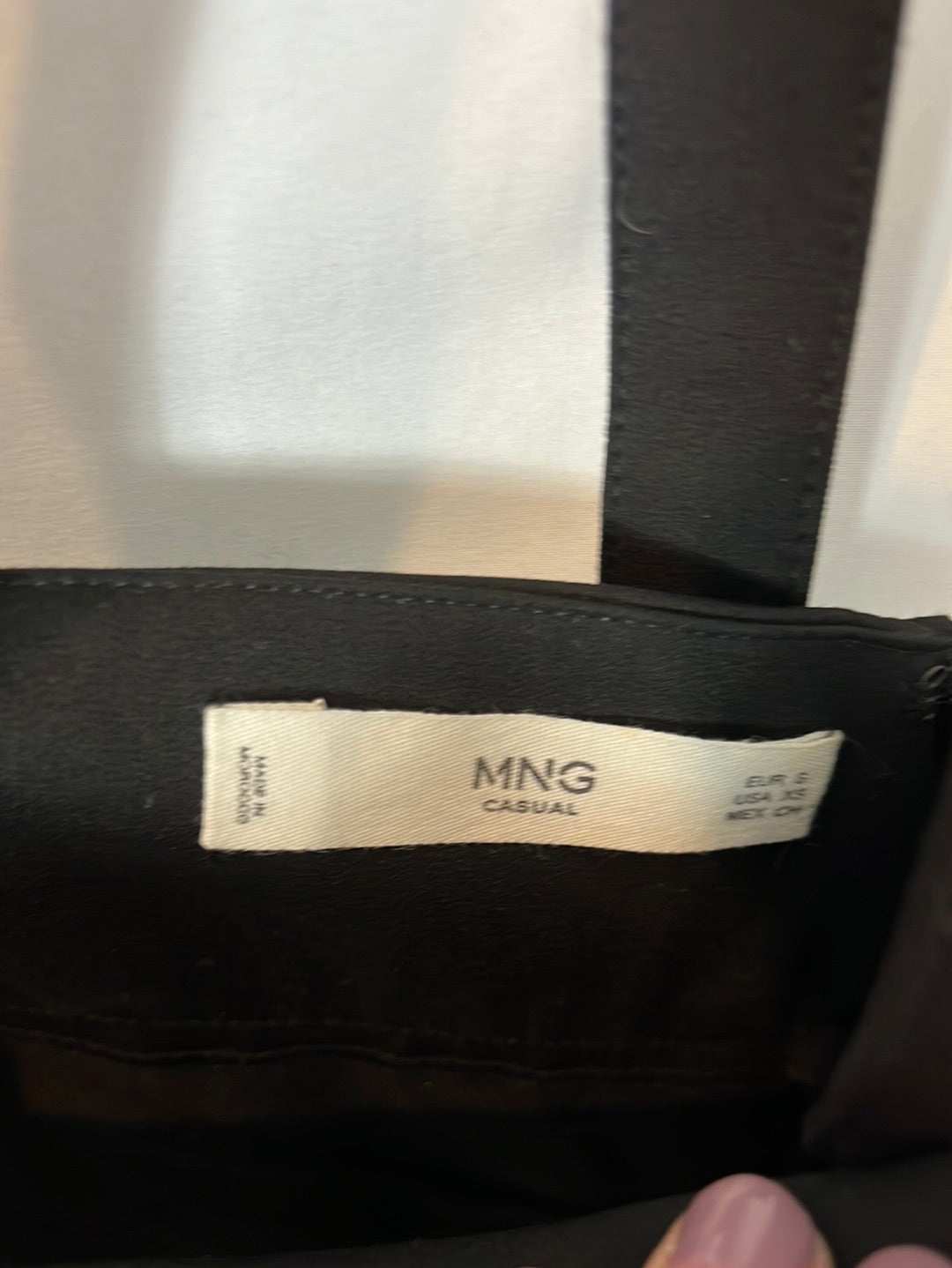 MANGO. Black skirt with suspenders. TS