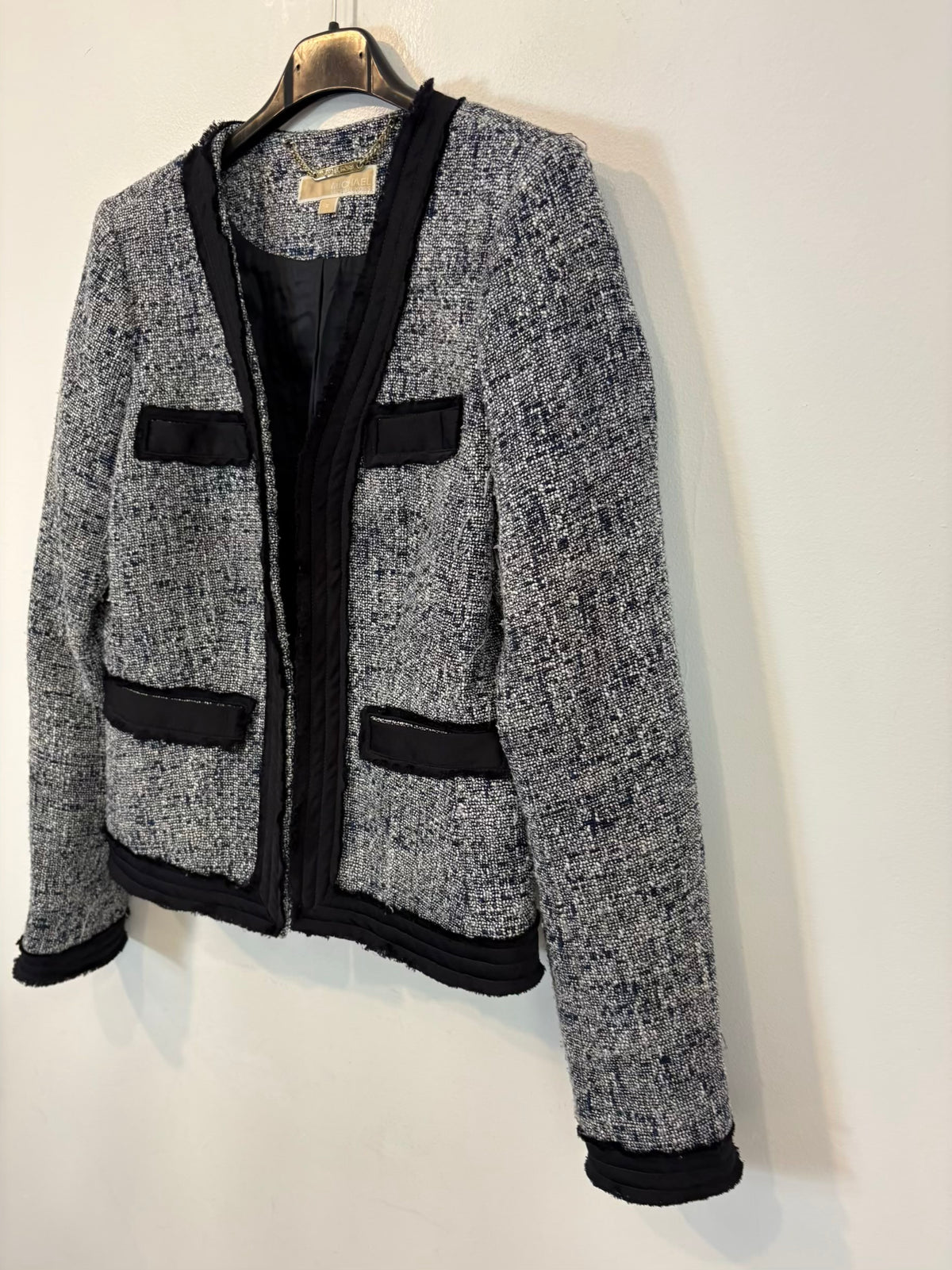 MICHAEL KORS. Chaqueta tweed tonso azules