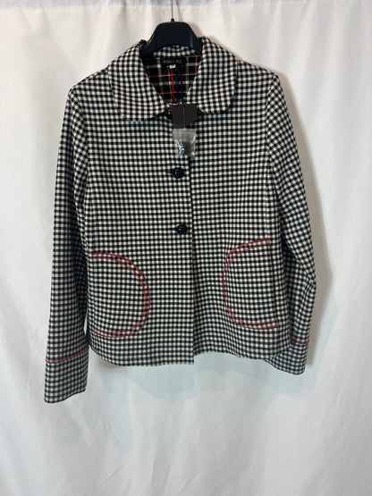 COLLECT. Chaqueta cuadros detalle bolsillos. T 38