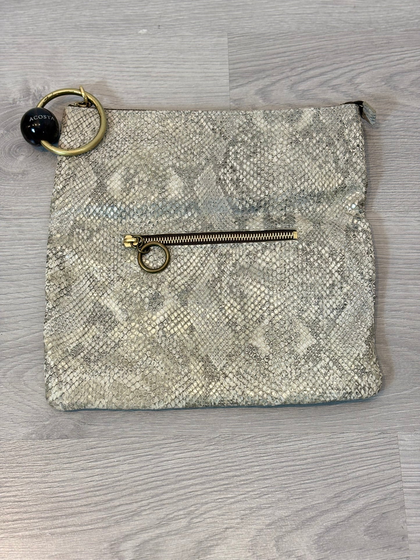 ACOSTA . Cartera de mano snake print
