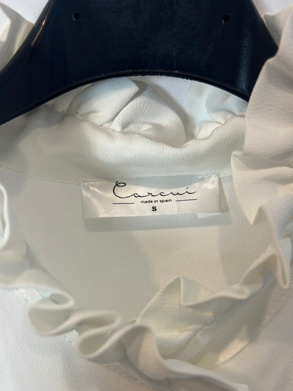 CARCUI. blusa blanca fluida T.s