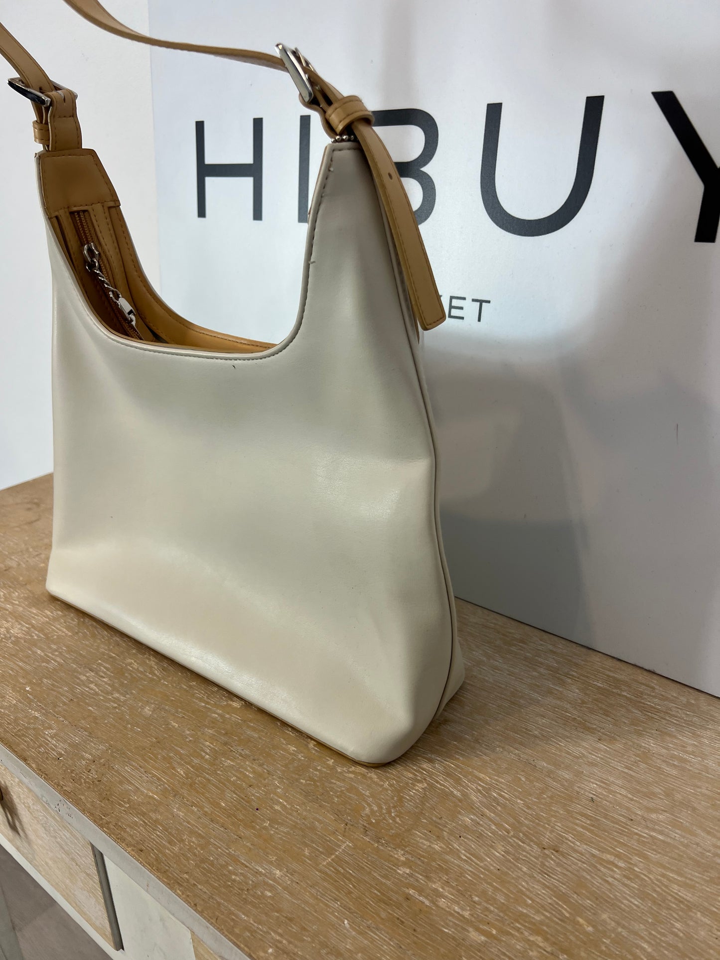 CNP ACCESSORIES. White faux leather bag