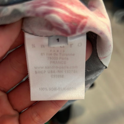 SANDRO.Floral blouse size 1(s)