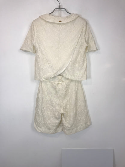 CILINA. Conjunto top y bermuda encaje