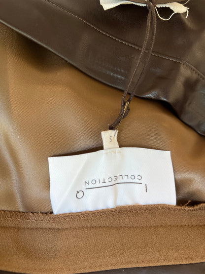 IQ COLLECTION. Double textured Ts midi skirt