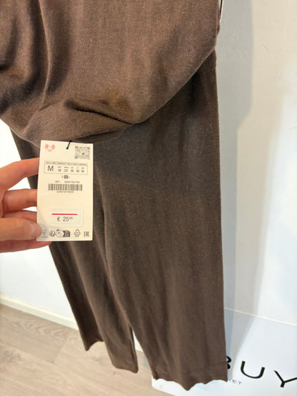 ZARA. conjunto punto marrón