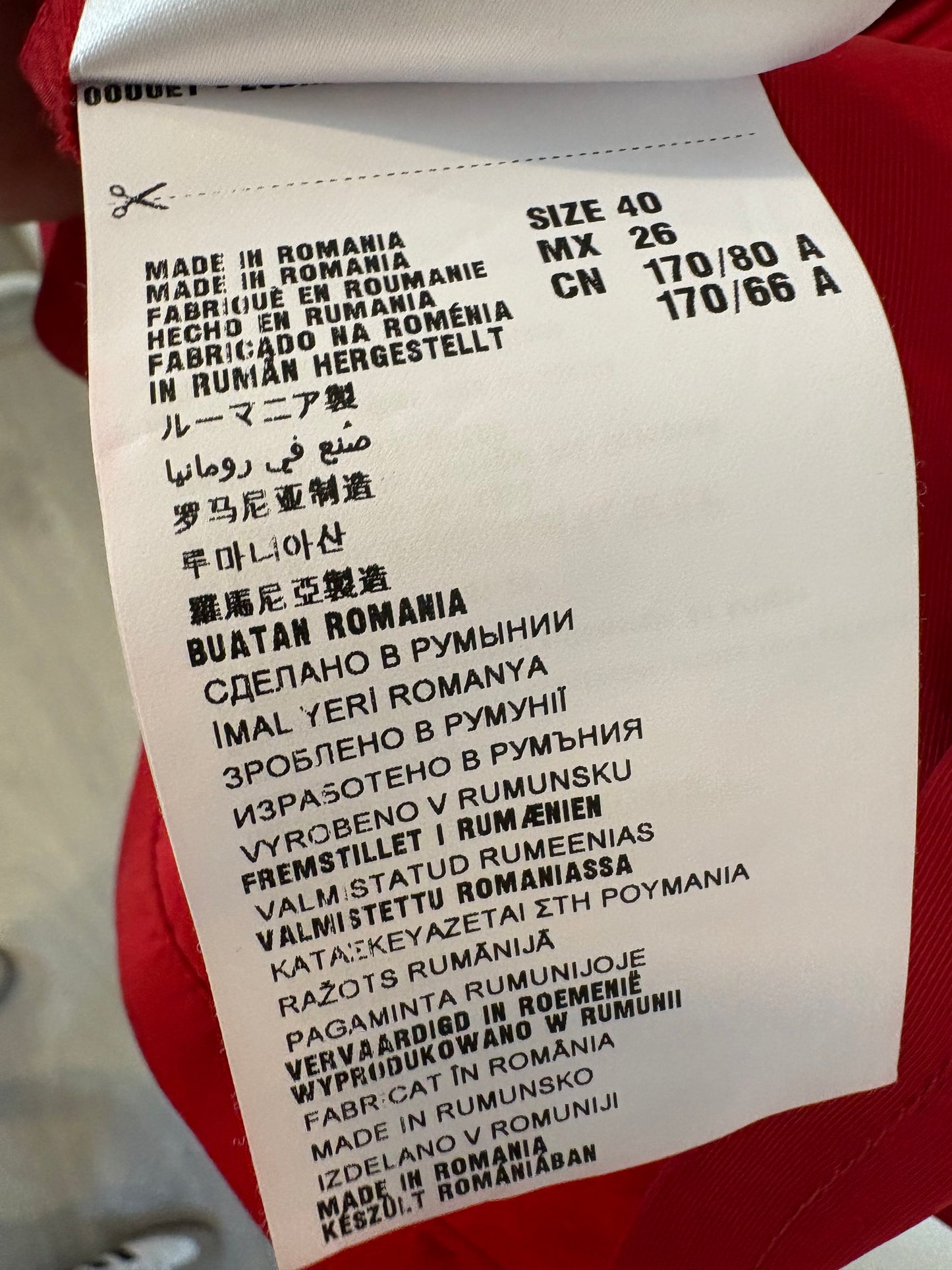 MIU MIU. Vestido rojo vintage