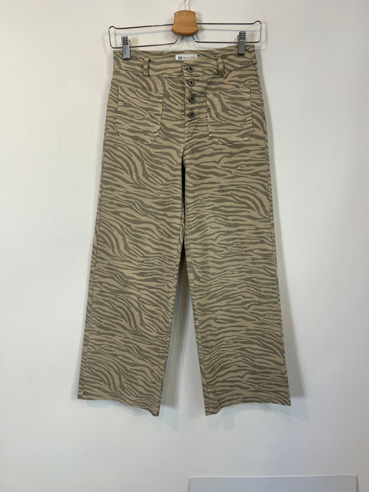 MUSCARI. Pantalón culotte animal print T.s