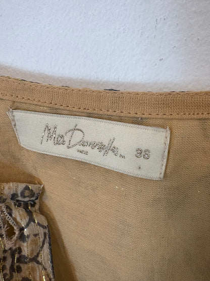 MES DEMOISELLES. Blusa estampada hilos dorados. T 36