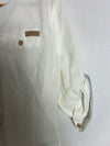 H&M. Camisa blanca textura cuello mao T 4-5 años