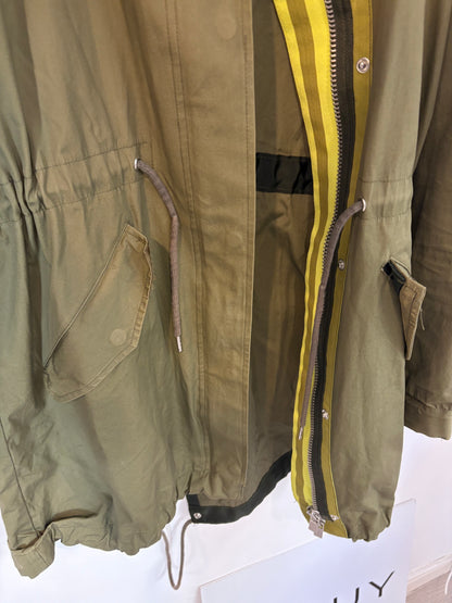 SCOTCH &amp; SODA. Green parka with removable hood. Size 1 (S)