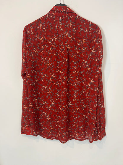 SEE U SOON. Blusa fluida flores. T 2(M)