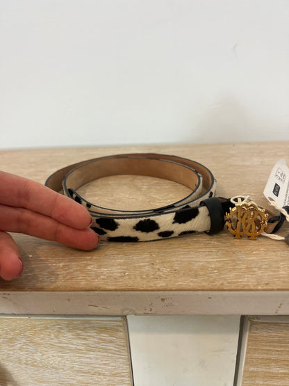 ROBERTO CABALLI. Cinturón animal print T.85