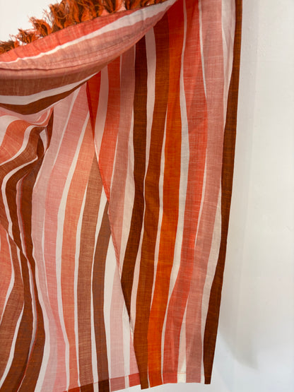 VANDERWILDE. Conjunto top y falda flecos