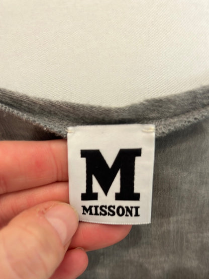 MISSONI. Vestido gris tachuelas. T 36