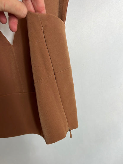 BIMANI. Top marrón T.40