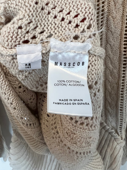 MASSCOB. Jersey beige  algodón troquelado  T.m
