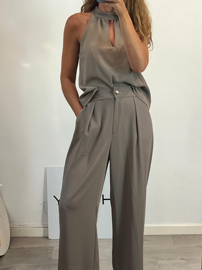 MARIQUITA TRASQUILÁ. Total look top fluido