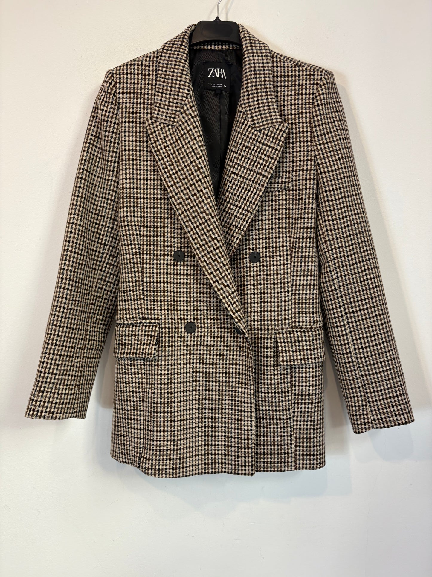 ZARA. Mustard textured back top. TS