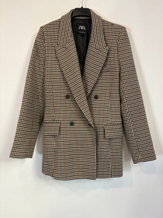 ZARA. Mustard textured back top. TS