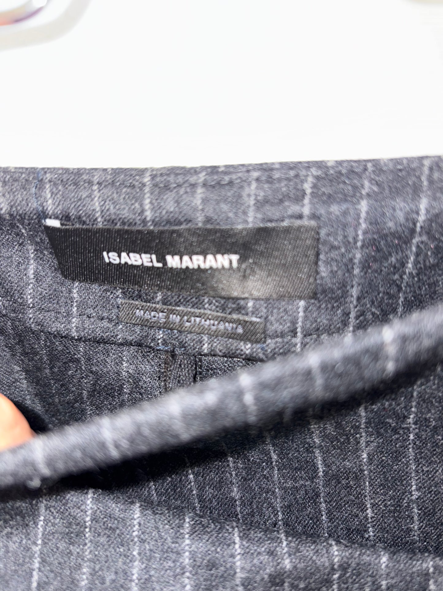 ISABEL MARANT. Falda marengo cruzada