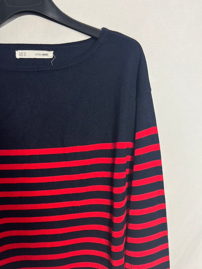 SFERA. Blue striped sweater. XS