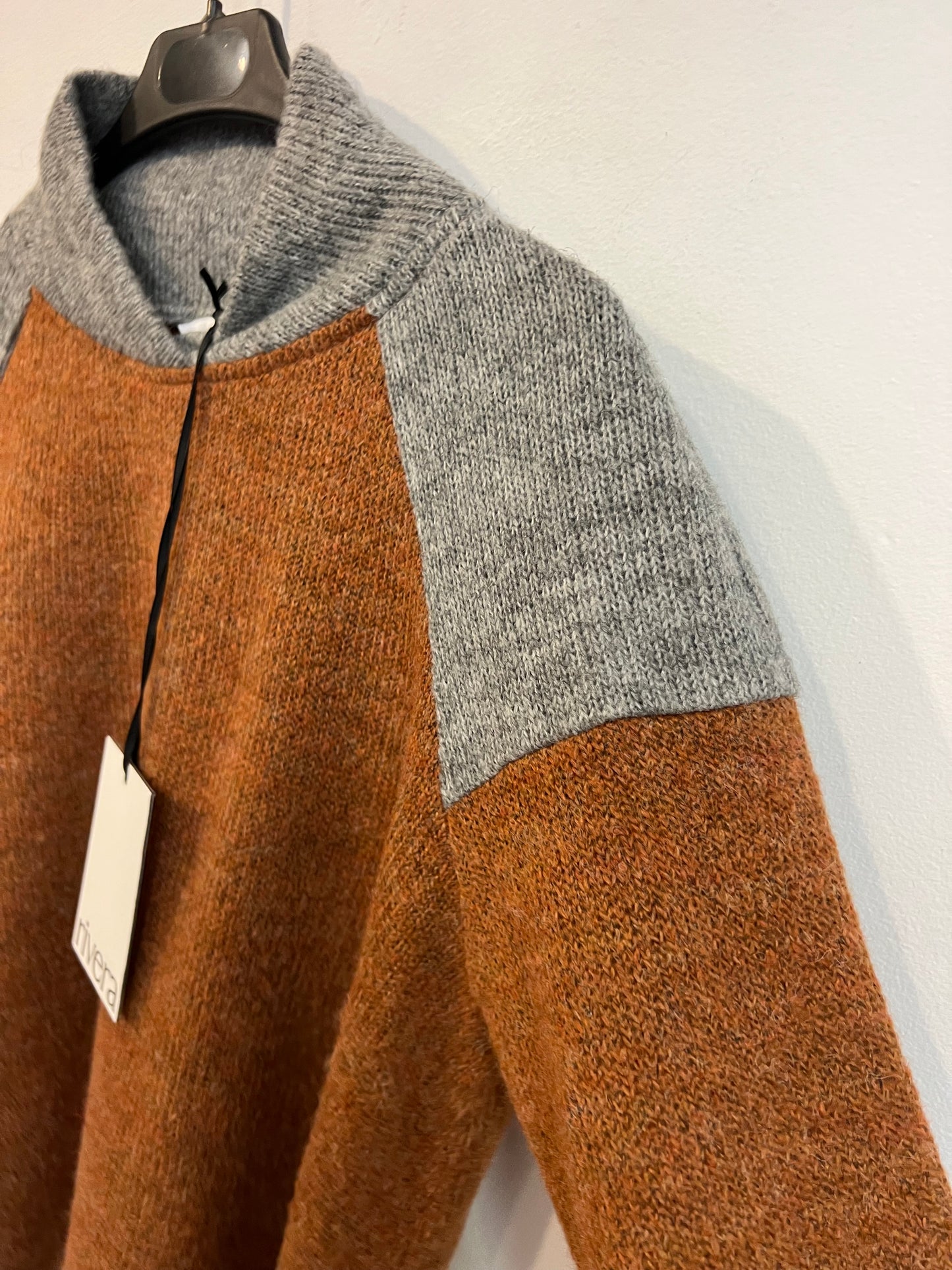 RIVERA. Two-tone wool sweater. TM
