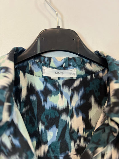 MANGO. Vestido abotonado tie dye T.xs