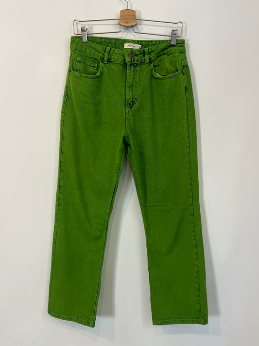 NICOLÍ. Pantalón verde tie dye T.36