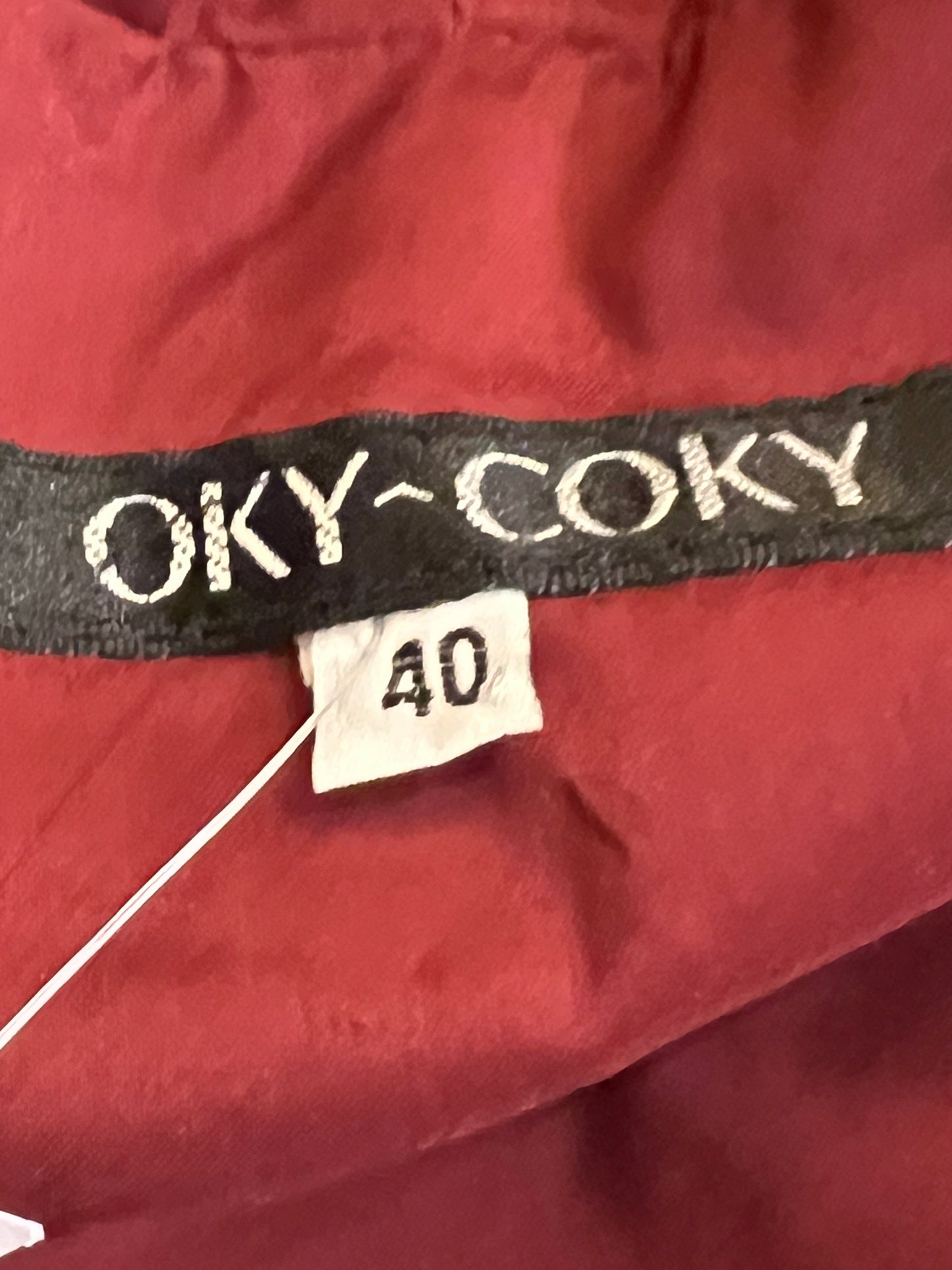 OKY COKY. Thin orange jacket size 40