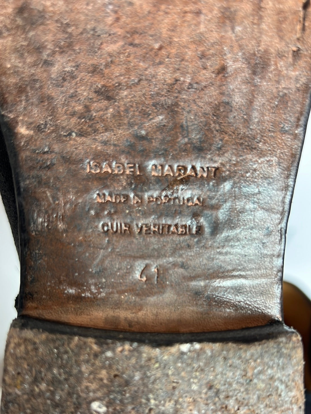 ISABEL MARANT. Botines piel plataforma interior. T 41