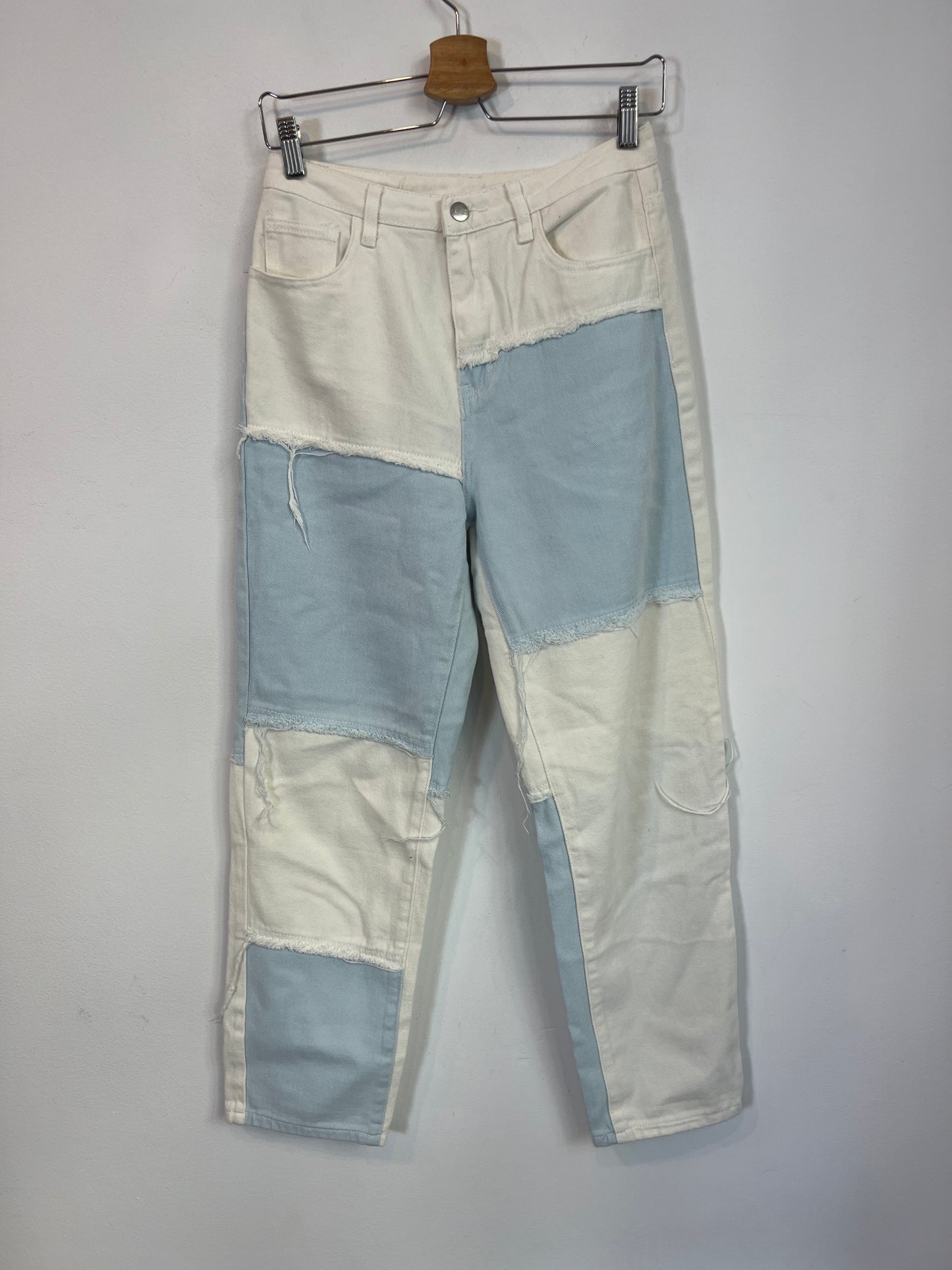 OTRAS. Denim bicolor parches. T S