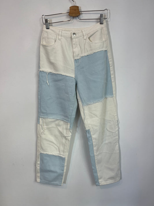 OTRAS. Denim bicolor parches. T S