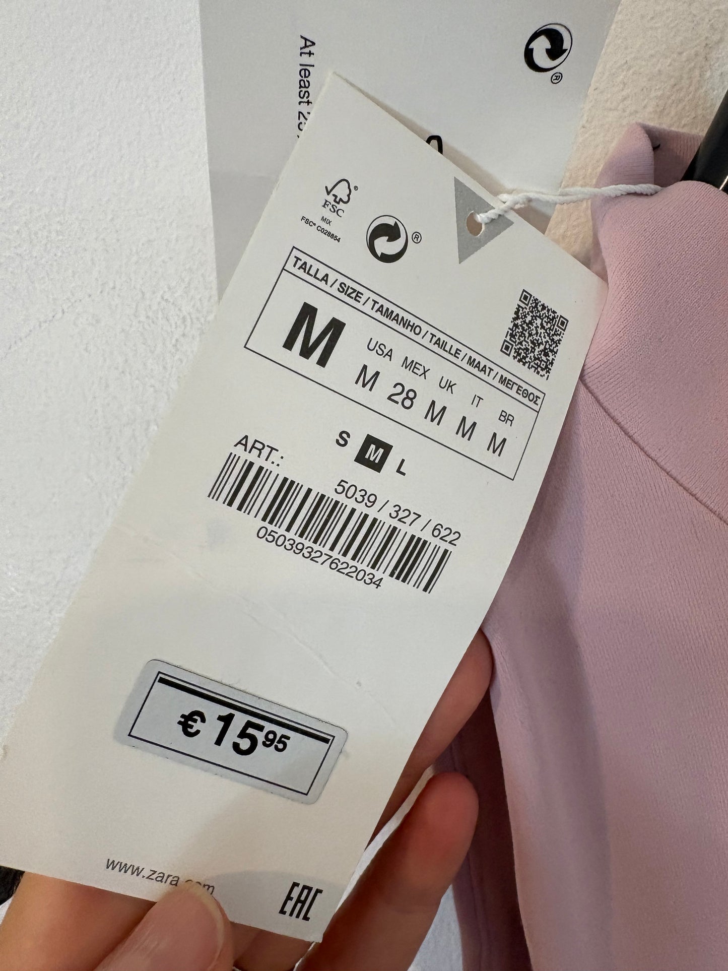 ZARA. Body elástico color malva. T M