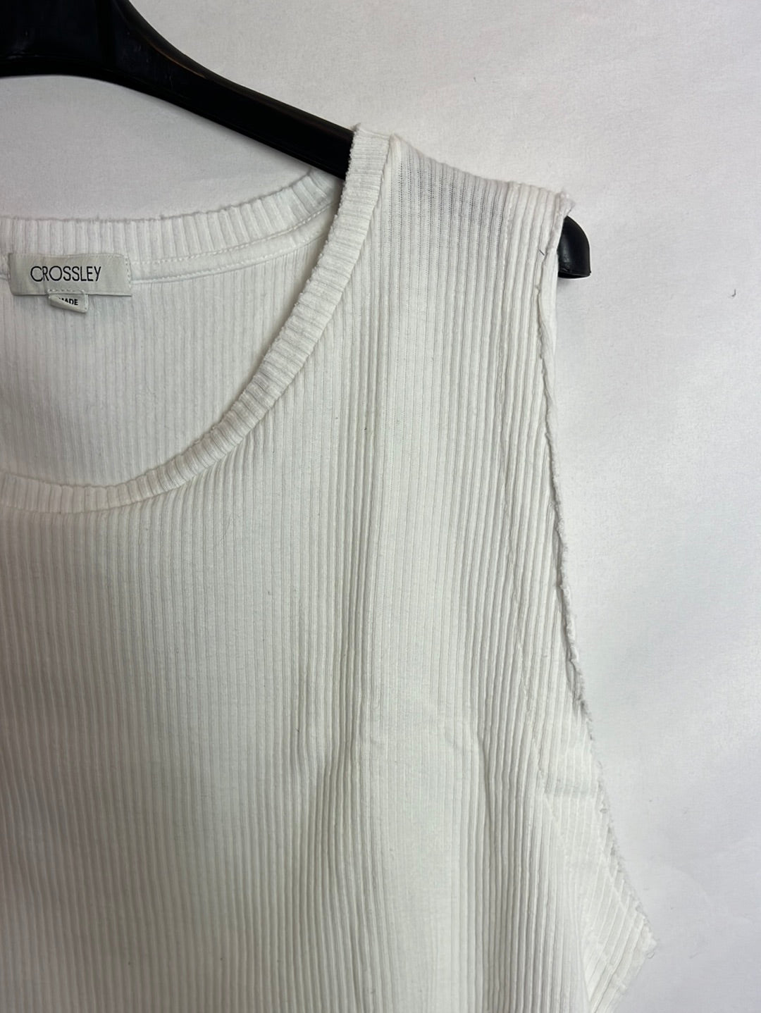 CROSELY. Top canalé oversized. T.s