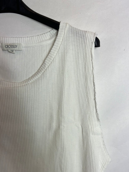 CROSELY. Top canalé oversized. T.s