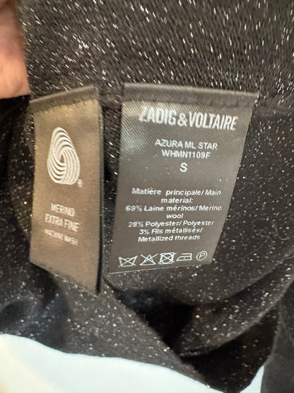 ZADIG & VOLTAIRE. Jersey pico estrellas con lana