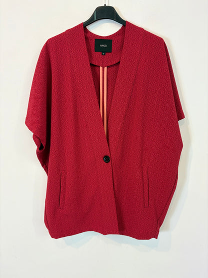 HAKEI. Chaqueta color vino textura. T M